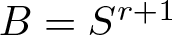 upper B equals Sr plus 1