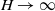 upper H right arrow normal infinity