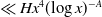 much less than upper H x Superscript 4 Baseline left parenthesis log x right parenthesis Superscript negative upper A