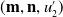 left parenthesis bold m comma bold n comma u prime 2 right parenthesis
