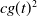 c g left parenthesis t right parenthesis squared