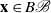 bold x element of upper B script upper B