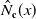 ModifyingAbove upper N With caret Subscript bold c Baseline left parenthesis x right parenthesis