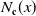upper N Subscript bold c Baseline left parenthesis x right parenthesis