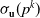 sigma Subscript bold u Baseline left parenthesis p Superscript k Baseline right parenthesis