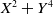 upper X squared plus upper Y Superscript 4