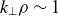 k Subscript up tack Baseline rho tilde 1
