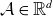script upper A element of double struck upper R Superscript d
