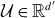 script upper U element of double struck upper R Superscript d prime