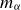 m Subscript alpha