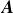 bold italic upper A