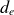 d Subscript e