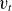 v Subscript t