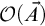script upper O left parenthesis ModifyingAbove upper A With right arrow right parenthesis