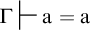 normal upper Gamma right tack a equals a