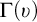 normal upper Gamma left parenthesis upsilon right parenthesis