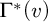 normal upper Gamma Superscript asterisk Baseline left parenthesis v right parenthesis