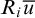 upper R Subscript i Baseline u overbar