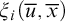 xi Subscript i Baseline left parenthesis u overbar comma x overbar right parenthesis