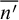 n prime overbar