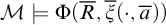 script upper M true normal upper Phi left parenthesis upper R overbar comma ModifyingAbove xi With quotation dash left parenthesis dot comma a overbar right parenthesis right parenthesis
