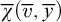 ModifyingAbove chi With quotation dash left parenthesis v overbar comma y overbar right parenthesis