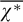 chi Superscript asterisk Baseline overbar