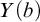 upper Y left parenthesis b right parenthesis