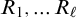 upper R 1 comma ellipsis upper R Subscript script l Baseline