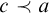 c precedes a