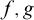 f comma g