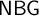 sans serif upper N upper B upper G