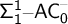 sans serif upper Sigma sans serif 1 Superscript sans serif 1 Baseline minus sans serif upper A upper C sans serif 0 Superscript sans serif minus