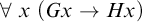 for all x left parenthesis upper G x right arrow upper H x right parenthesis