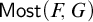 sans serif upper M o s t left parenthesis upper F comma upper G right parenthesis