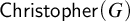 sans serif upper C h r i s t o p h e r left parenthesis upper G right parenthesis