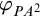 phi Subscript upper P upper A squared