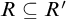 upper R subset of or equal to upper R prime
