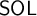 sans serif upper S upper O upper L