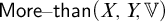sans serif upper M o r e minus sans serif than left parenthesis upper X comma upper Y comma double struck upper V right parenthesis
