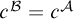 c Superscript script upper B Baseline equals c Superscript script upper A