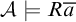 script upper A true upper R a overbar