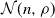 script upper N left parenthesis n comma rho right parenthesis