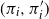 left parenthesis pi Subscript i Baseline comma pi prime Subscript i right parenthesis