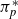 pi Subscript p Superscript asterisk