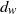 d Subscript w