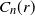 upper C Subscript n Baseline left parenthesis r right parenthesis