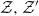script upper Z comma script upper Z prime