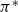 pi Superscript asterisk