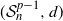 left parenthesis script upper S Subscript n Superscript p minus 1 Baseline comma d right parenthesis